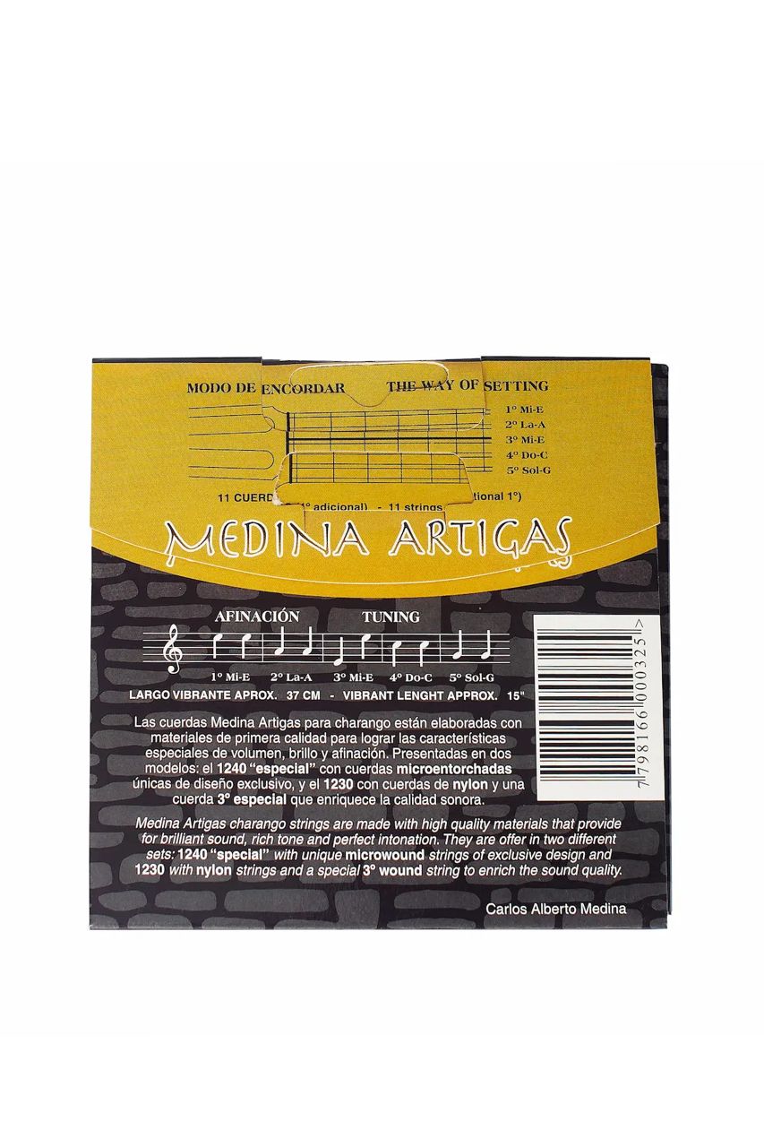 Alternative view of Juego de Cuerdas para Charango Medina Artigas 1240