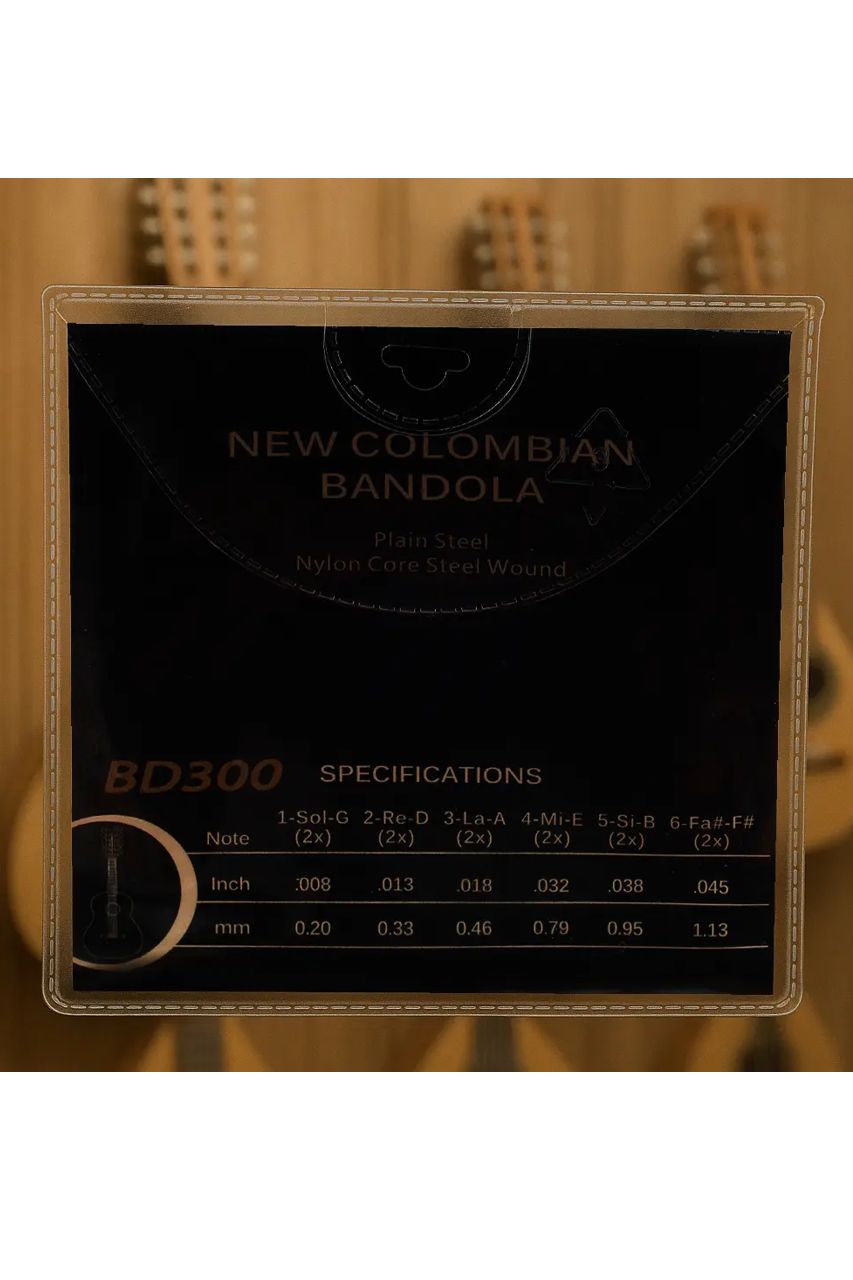 Alternative view of Cuerdas Bandola Colombiana BD300 - Acero y Nylon