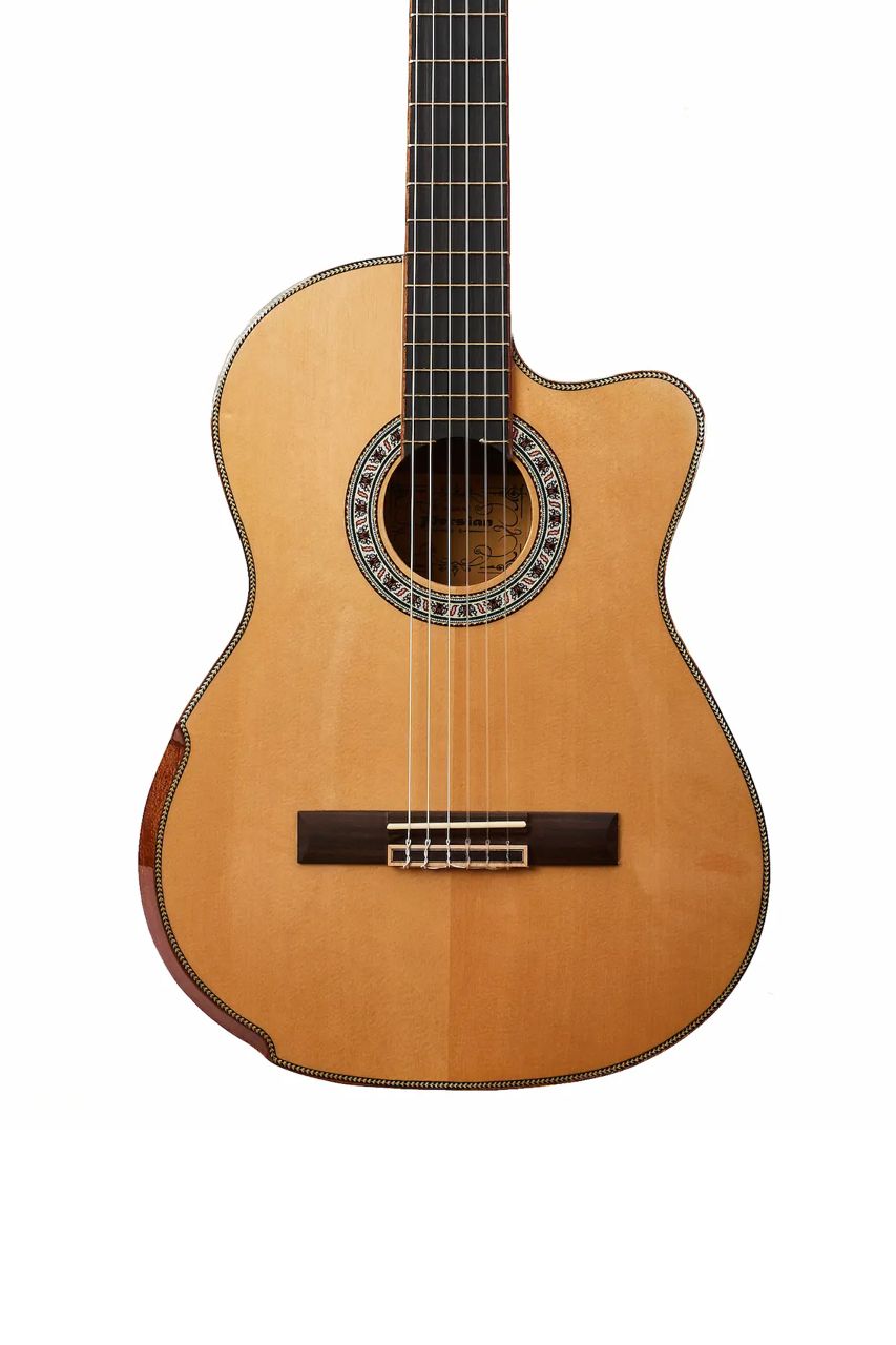 Guitarra Acústica Persian AC181AC – Clásica, tapa de Pino Abeto y Palo Rojo - Imagen 4