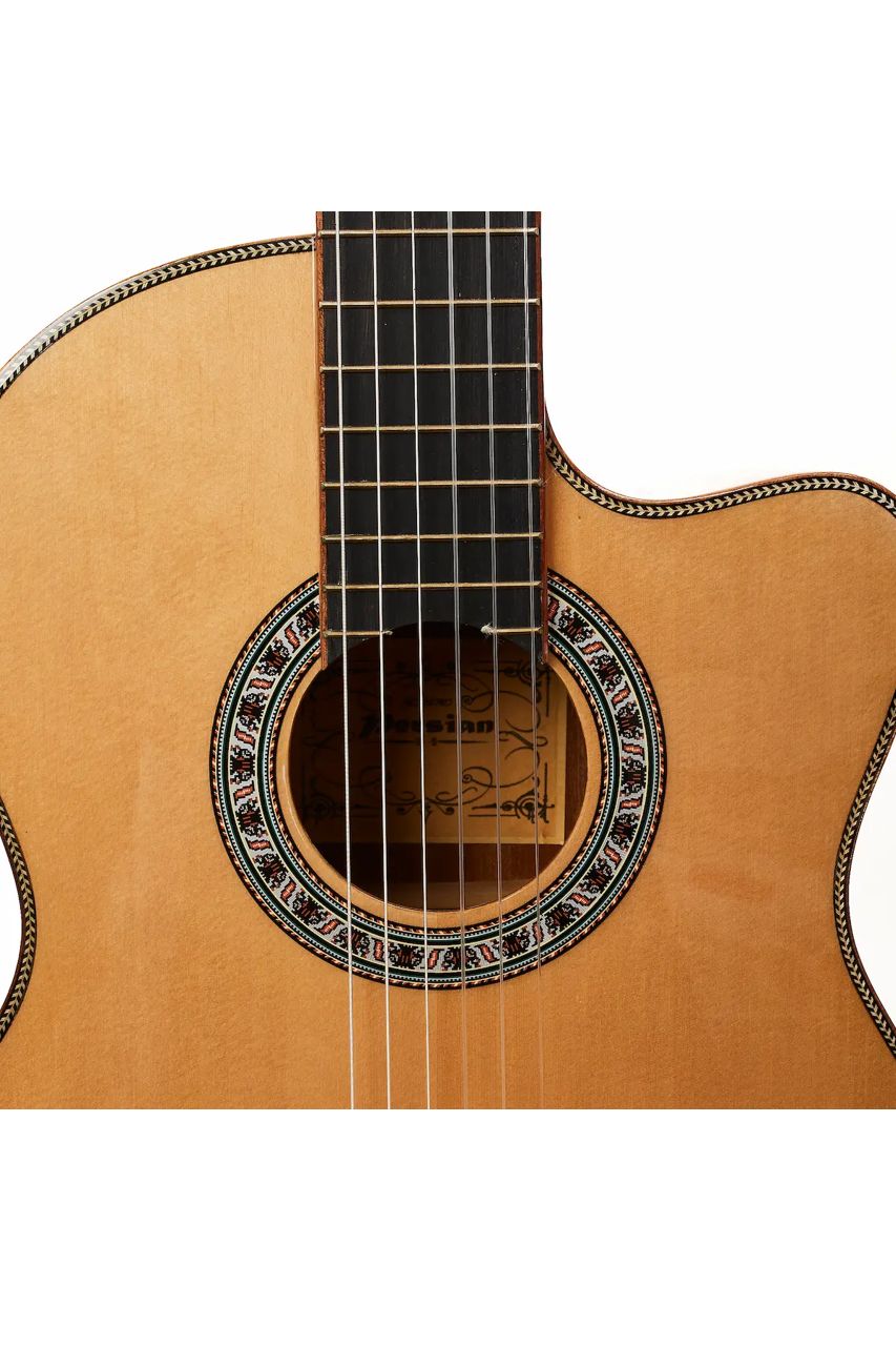 Guitarra Acústica Persian AC181AC – Clásica, tapa de Pino Abeto y Palo Rojo - Imagen 5