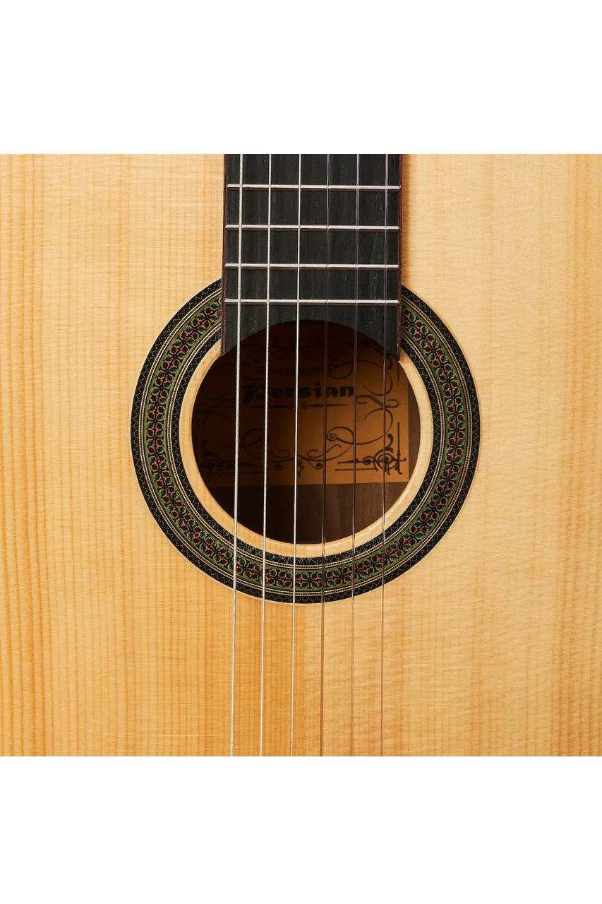 Guitarra Acústica Persian WCG180AC – Clásica 39", tapa Pino Abeto macizo Grado A - Imagen 7