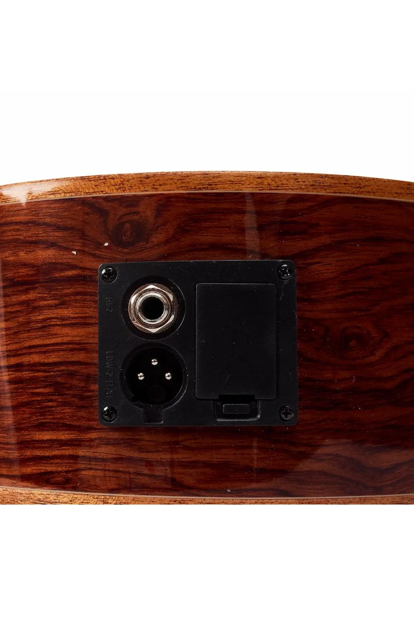 Guitarra Electroacústica Persian AC181AC-E – Clásica con cutaway, Zebrano/Palo Rojo - Imagen 12