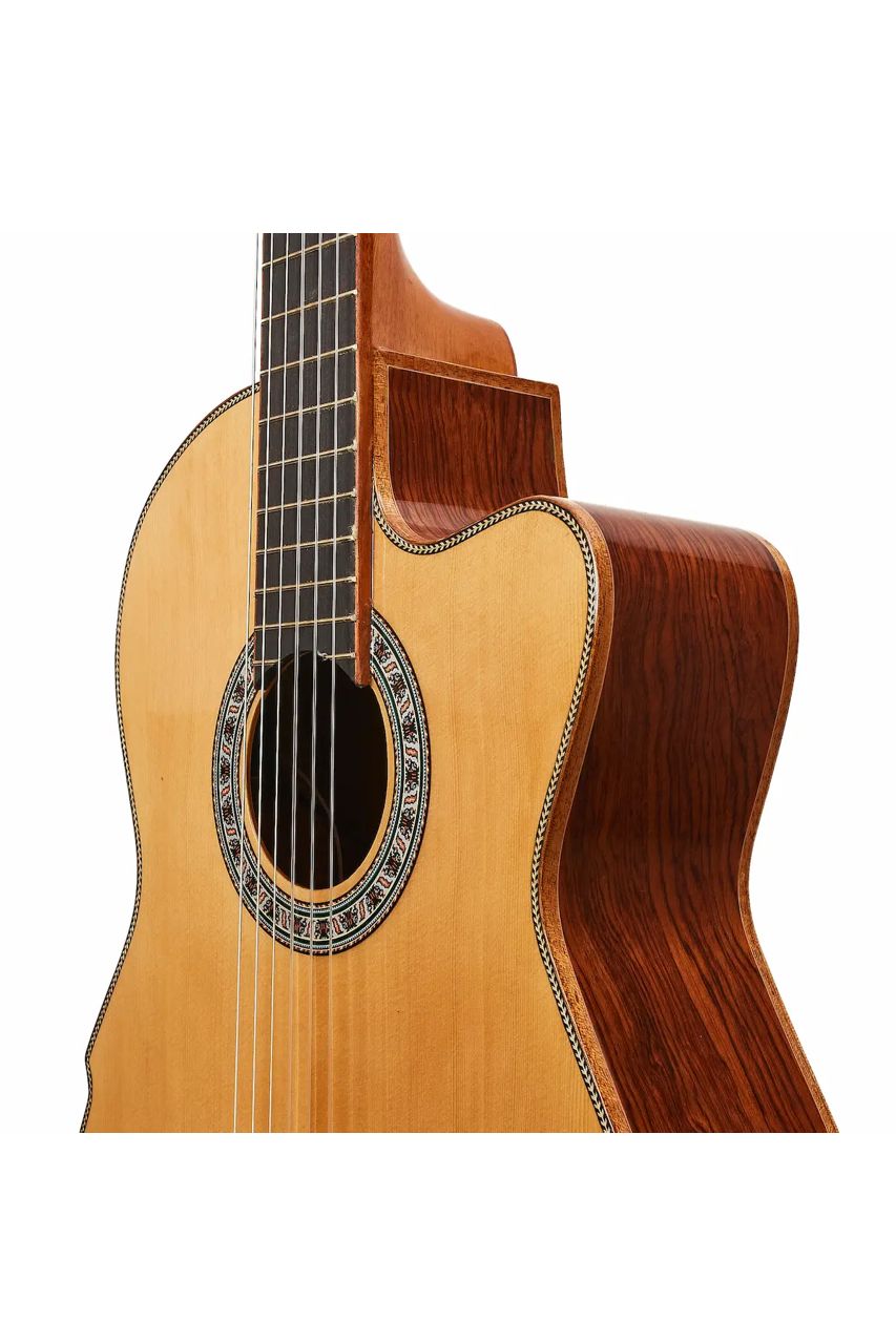 Guitarra Electroacústica Persian AC181AC-E – Clásica con cutaway, Zebrano/Palo Rojo - Imagen 5