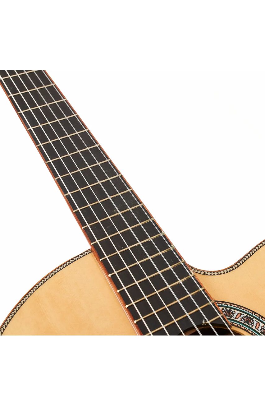 Guitarra Electroacústica Persian AC181AC-E – Clásica con cutaway, Zebrano/Palo Rojo - Imagen 7