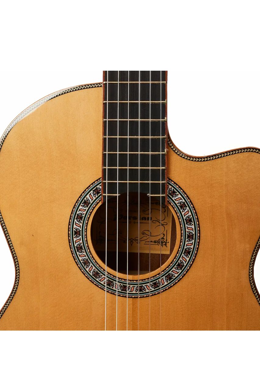 Guitarra Electroacústica Persian AC181AC-E – Clásica con cutaway, Zebrano/Palo Rojo - Imagen 8