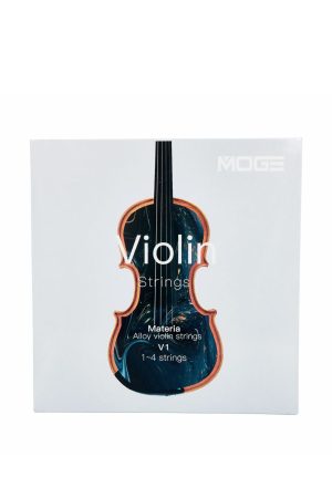 Cuerdas Moge V1 para Violín 3/4 – Núcleo acero, sonido brillante, preadolescentes
