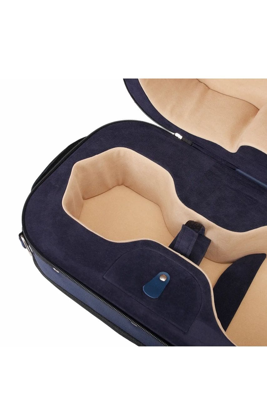 Estuche Doble Aileen CSV217 para 2 Violines 4/4 – Polyfoam, 4 arcos, azul - Imagen 6