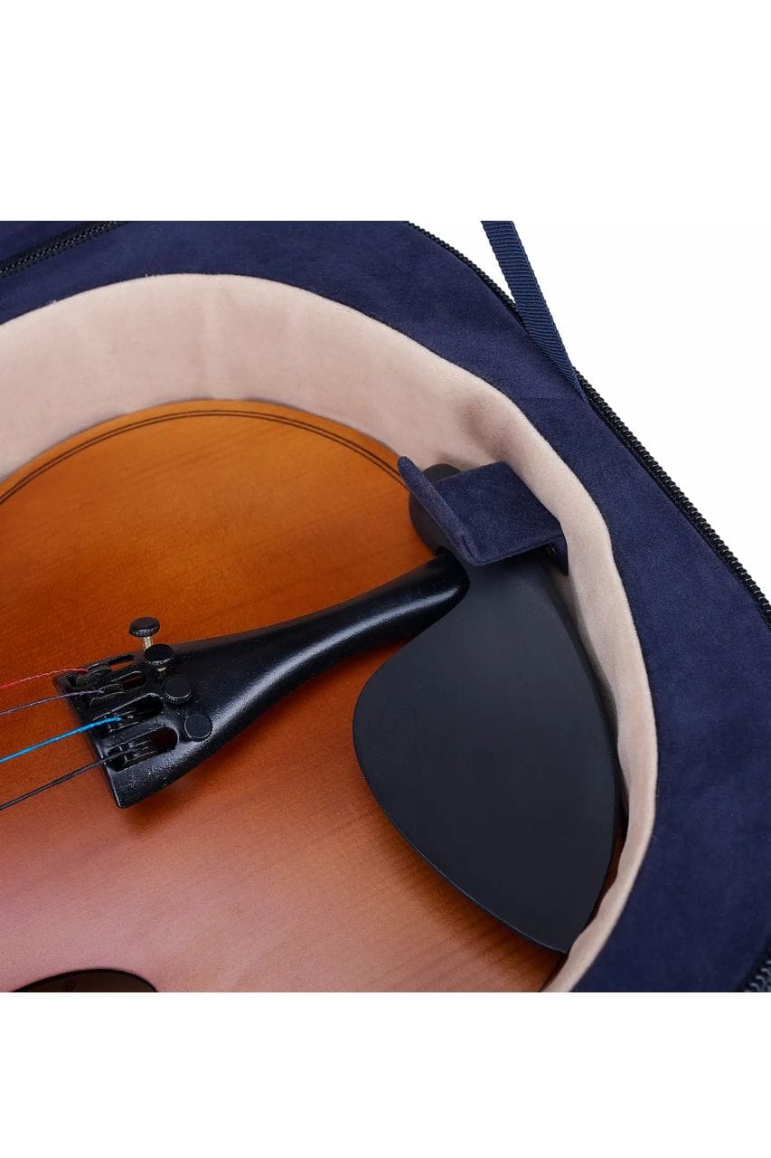 Estuche Doble Aileen CSV217 para 2 Violines 4/4 – Polyfoam, 4 arcos, azul - Imagen 7