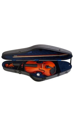 Alternative view of Estuche Aileen CSV-F28 Nova para Violín 4/4 – Rígido textil gris jaspeado, 2.2kg
