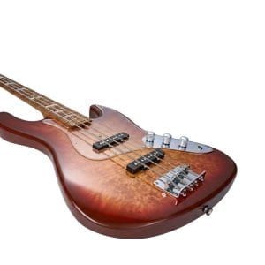 Alternative view of MOOER MBJ420 | Bajo Eléctrico 4 cuerdas Jazz Bass Red Burst