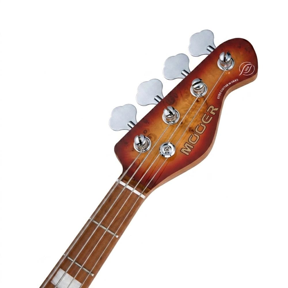 MOOER MBJ420 | Bajo Eléctrico 4 cuerdas Jazz Bass Red Burst - Imagen 5