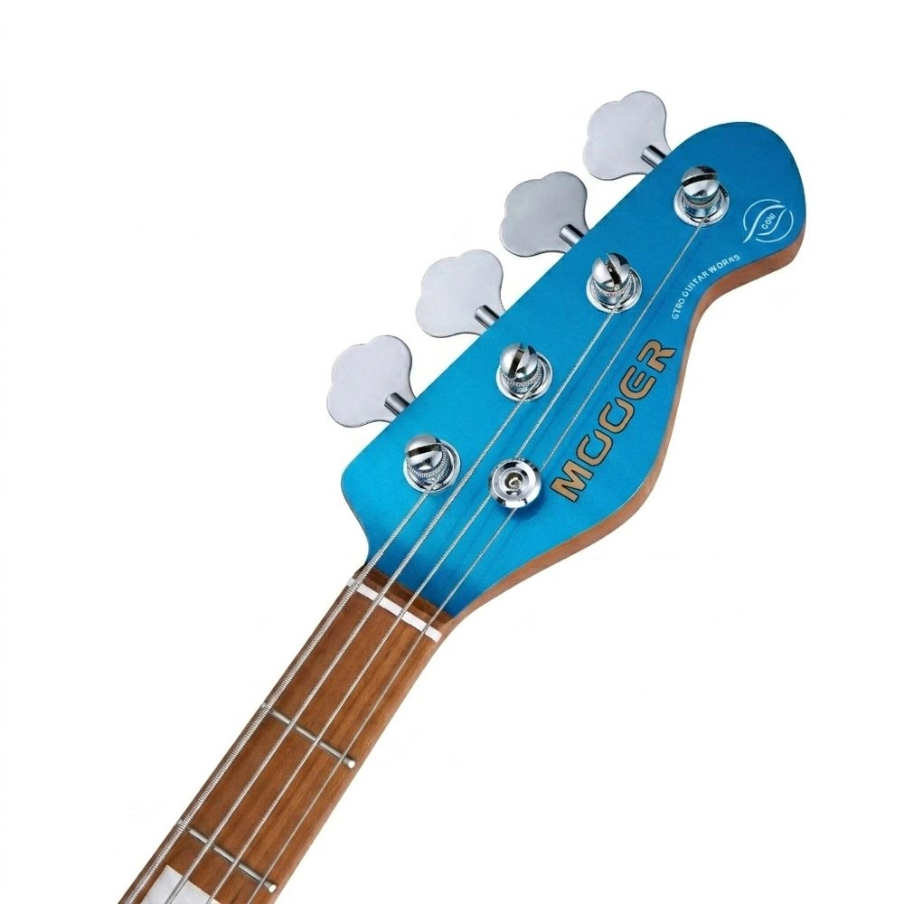 MOOER MBJ410 | Bajo Eléctrico 4 cuerdas Jazz Bass Metal Blue - Imagen 4