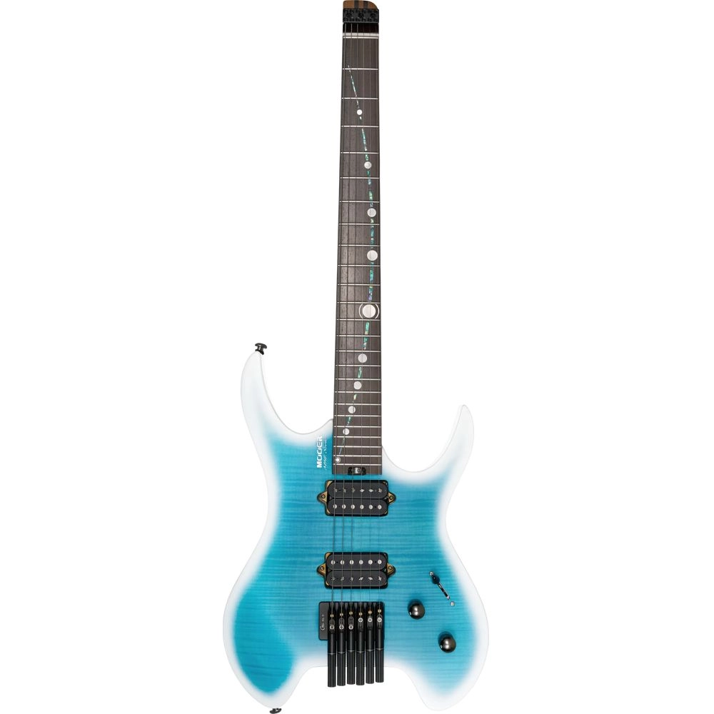 MOOER MHL100 | Guitarra Eléctrica Headless con Tapa de Arce Flameado - Imagen 7