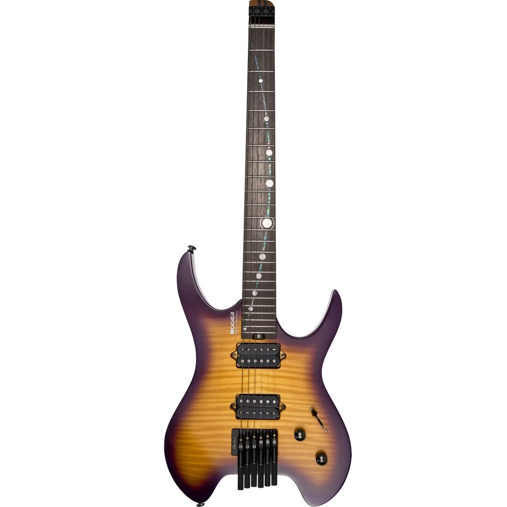 MOOER MHL100 | Guitarra Eléctrica Headless con Tapa de Arce Flameado - Imagen 9