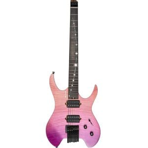 MOOER MHL100 | Guitarra Eléctrica Headless con Tapa de Arce Flameado